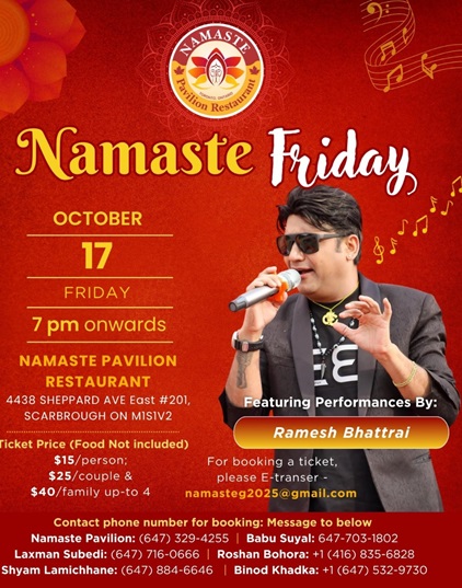 Namaste Friday with Ramesh Raj Bhattrai